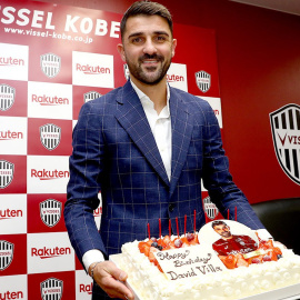 David Villa celebra sus 37 años en un nuevo equipo japonés