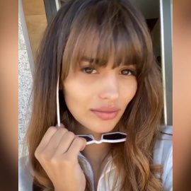 Sara Sálamo encantada con su pequeño