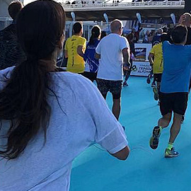 Cristina Pedroche demuestra su evolución en las carreras