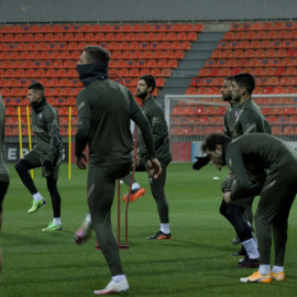 El Atlético de Madrid se prepara con vistas al 'derbi' frente al Real Madrid