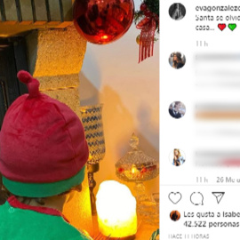 Un elfo se cuela en casa de Eva González