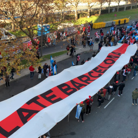 Hinchas de River Plate organizan un banderazo en su 'fan zone'