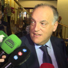 Tebas esquiva la respuesta de si la LaLiga debe jugar fuera de España
