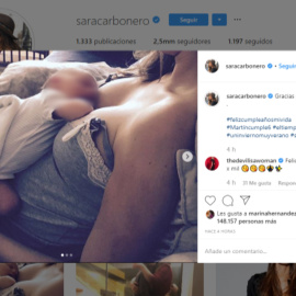Sara Carbonero felicita a su hijo Martín: "Gracias por elegirme"