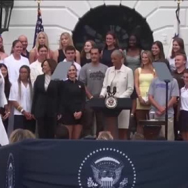 Kamala Harris honra el legado de Joe Biden en su primer discurso