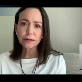 María Corina Machado: "Lo único que le queda" a Maduro es el apoyo del alto mando militar