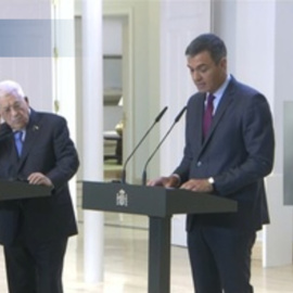 Sánchez: es un "hito" la presencia de Abás en España tras el reconocimiento de Palestina