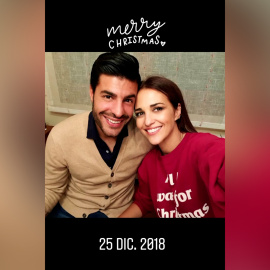 Paula Echevarría comparte sus primeras navidades con Miguel Torres