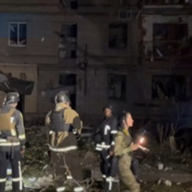 Un bombardeo alcanza la ciudad ucraniana de Zaporiyia
