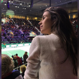 Sandra Gago vibra con la victoria de la Copa Davis