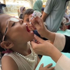 Campaña de vacunación en Gaza por el rebrote de la polio