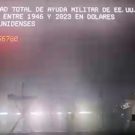 Massive Attack pinta la cara a Estados Unidos por la ayuda militar a Israel entre 1946 y 2023