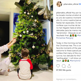 La Navidad llega a casa de Pilar Rubio y Sergio Ramos