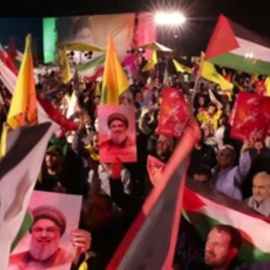 Iraníes en Teherán celebran el ataque con misiles contra Israel