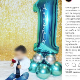 Tamara Gorro celebra el primer año de su hijo Antonio