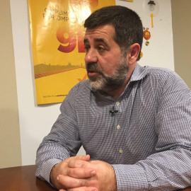 Jordi Sánchez, en un moment de l'entrevista. JORGE SÁNCHEZ