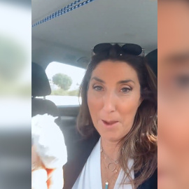 Paz Padilla sufre un percance en un dedo de la mano