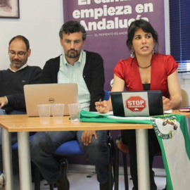 Imagen de la primera reunión del consejo ciudadano de Podemos Andalucía.