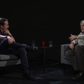 Pablo Iglesias durante la entrevista a Miguel Riera en 'Otra Vuelta de Tuerka'