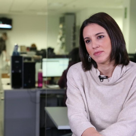 Irene Montero, durante una entrevista con Público el 21 de enero de 2017.