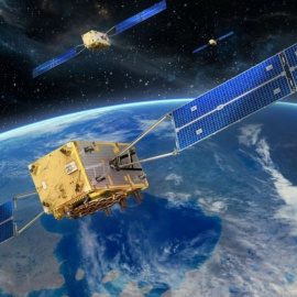 Ilustración de varios satélites Galileo en órbita / ESA