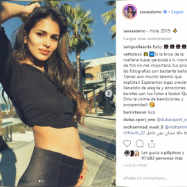 Sara Sálamo presume de su barriga de embarazada