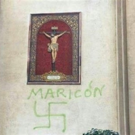 Pintan esvásticas bajo imágenes religiosas en dos iglesias de Huelva / EUROPA PRESS