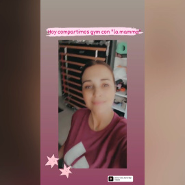 Paula Echevarría luce tripa en el gimnasio