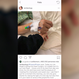 Becky G pide que sus fans recen por el estado de salud de su abuelo