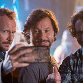 Un fotograma de ’Casi leyendas’, con Santiago Segura, Diego Torres y Diego Peretti.