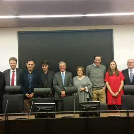 Miembros de los grupos parlamentarios que apoyan esta proposición/ EUROPA PRESS