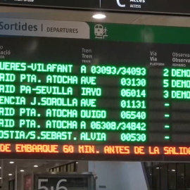 Las lluvias cortan temporalmente la línea del AVE Barcelona-Tarragona