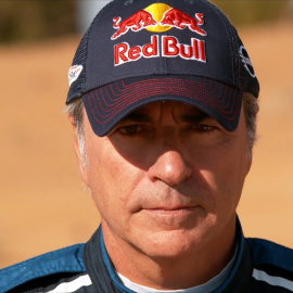 Carlos Sainz durante el rally Dakar