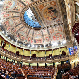  Vista general del hemiciclo durante el pleno del Congreso de los Diputados. EFE/Fernando Villar