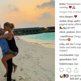 Chiara Ferragni y Fedez disfrutan de su luna de miel en Maldivas