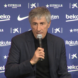 Setién: "El camino hacia la victoria es jugar bien"