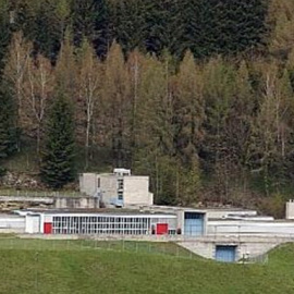 Antigua central nuclear experimental de Lucens, siniestrada el 21/01/1969.