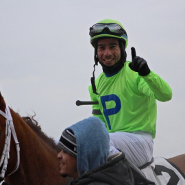 Antonio Gallardo, a lomos de su caballo.
