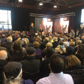 Intervención de la alcaldesa de Barcelona, Ada Colau, en la presentación de la nueva formación Un País En Comú. E.P.