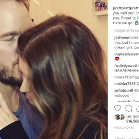 Chris Pratt anuncia su compromiso con Katherine Swcharzenegger