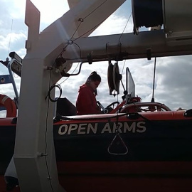 Últimas reparaciones en el Open Arms, listo para zarpar en misión de rescate