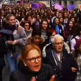 La Fiscalía pide 10 meses de cárcel para los tres hombres que insultaron a mujeres en una manifestación