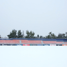 El Atlético de Madrid entrena en el gimnasio a causa de la nieve