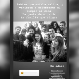 El último cumpleaños de Sara Sálamo antes de dar a luz