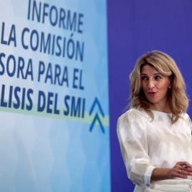 La ministra de Trabajo, Yolanda Díaz. / Emilio Naranjo (EFE)