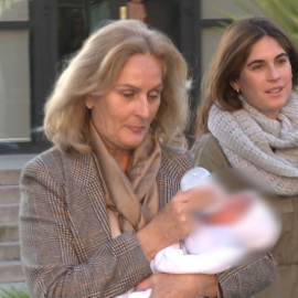 Lourdes Montes acude a una visita rutinaria al hospital con su bebé