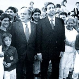 El abogado y financiero Javier de la Rosa con el entonces president de la Generalitat, Jordi Pujol