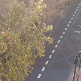 Los corredores del Maratón de Valencia son arropados desde los balcones
