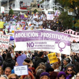 Movilización en Madrid para pedir el fin de la violencia de género y de la prostitución EFE