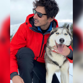 Andrés Velencoso desconecta en la estación de esquí de Grandvalira